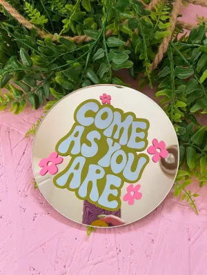 Cute Mirrors for Your Bedroom, Studio, bathrooms Offices Size:6 * 6 inches,Printed Pinterest Mirror,Acrylic Mirror, Quirky Mirror (Manifest it Baby)