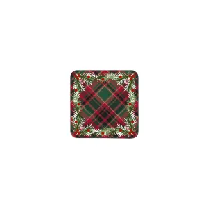 Denby Noel Tartan Set Of 6 Coasters