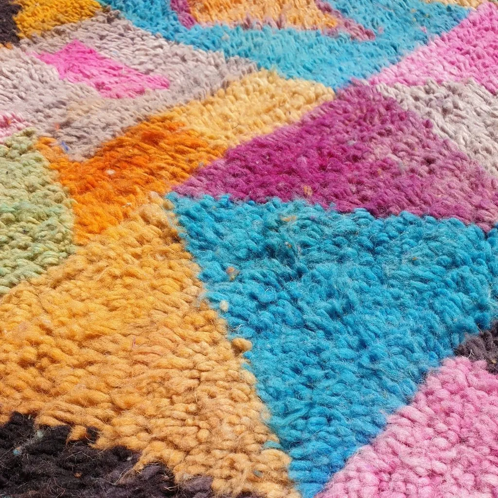 DIDI | 10x6'5 Ft | 3x2 m | Moroccan Colorful Rug | 100% wool handmade