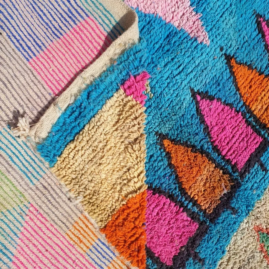 DIDI | 10x6'5 Ft | 3x2 m | Moroccan Colorful Rug | 100% wool handmade