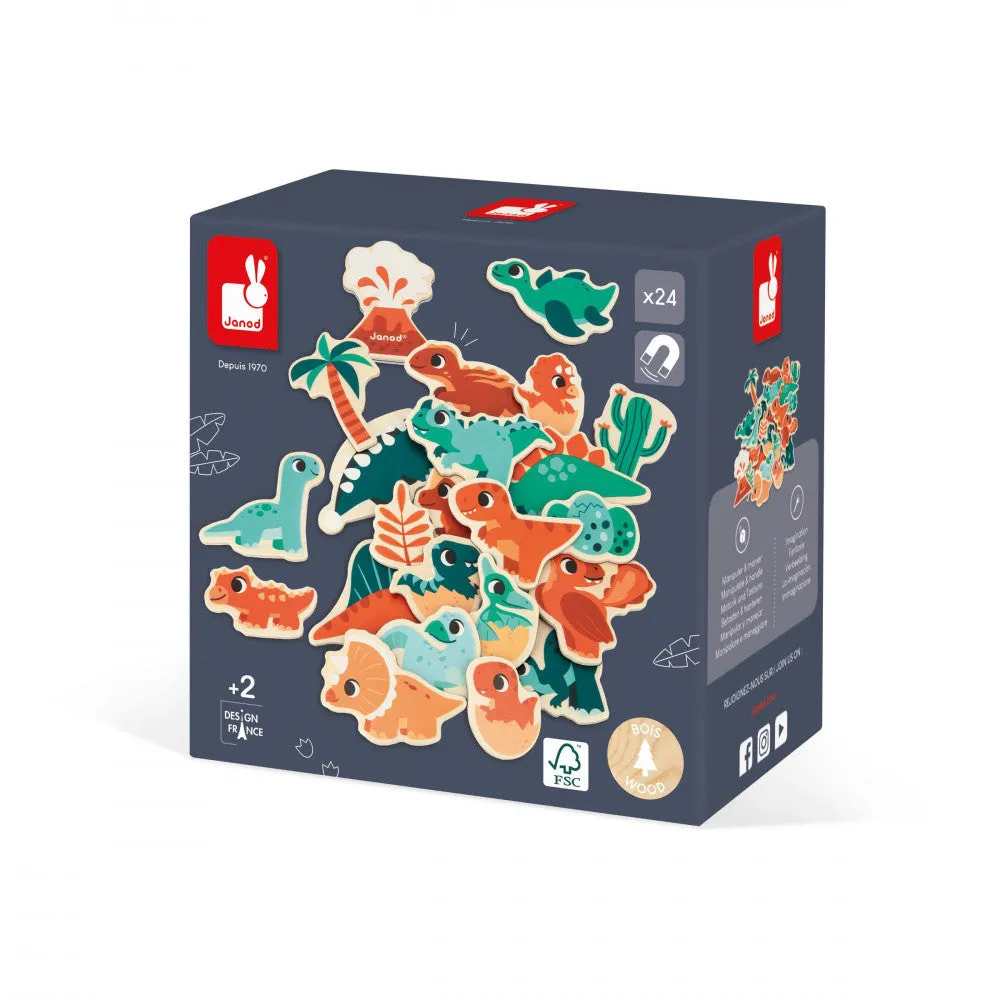 Dino - Dino Magnets - 24 Pieces