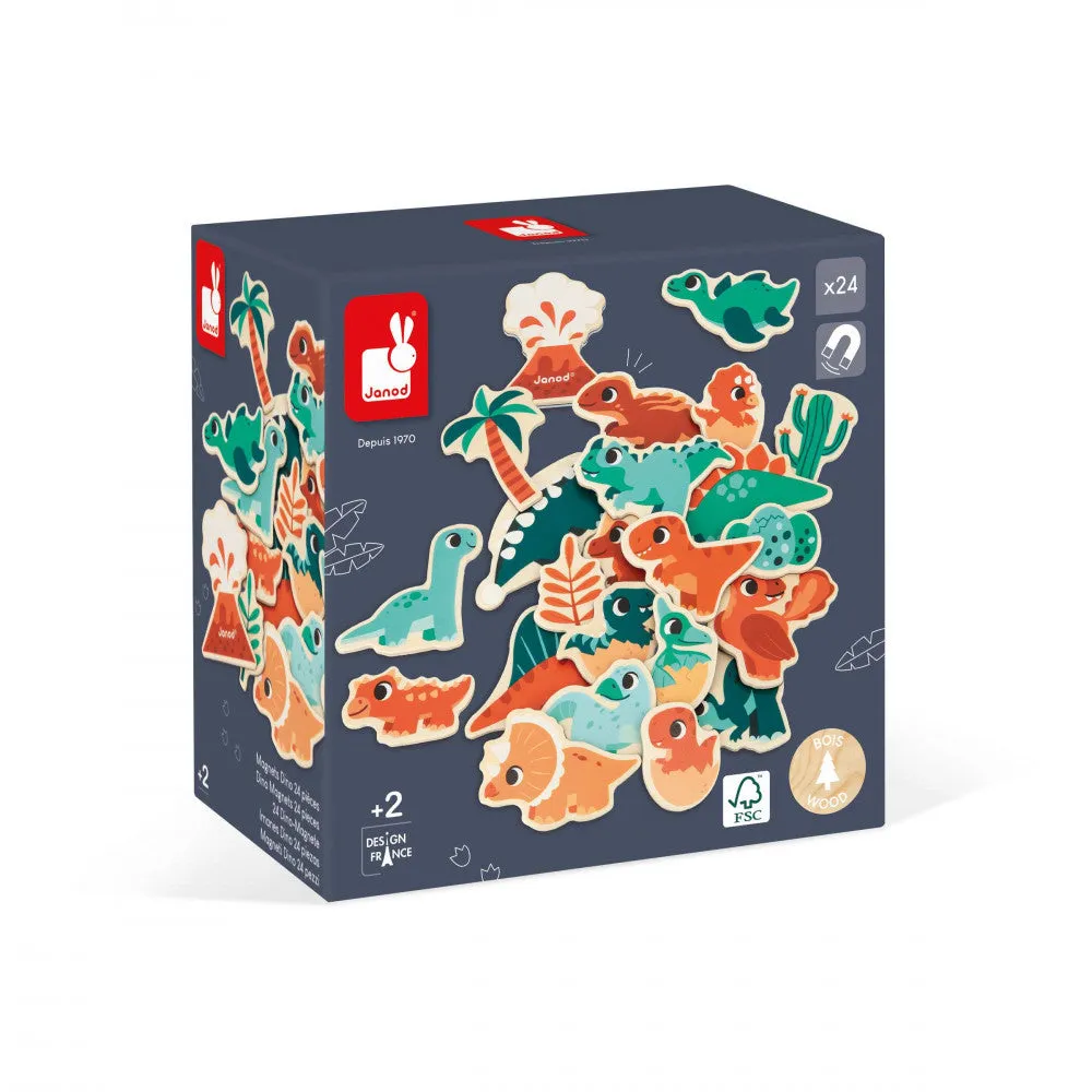 Dino - Dino Magnets - 24 Pieces