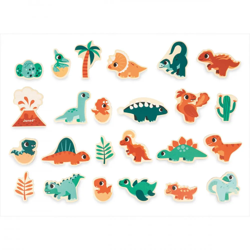 Dino - Dino Magnets - 24 Pieces