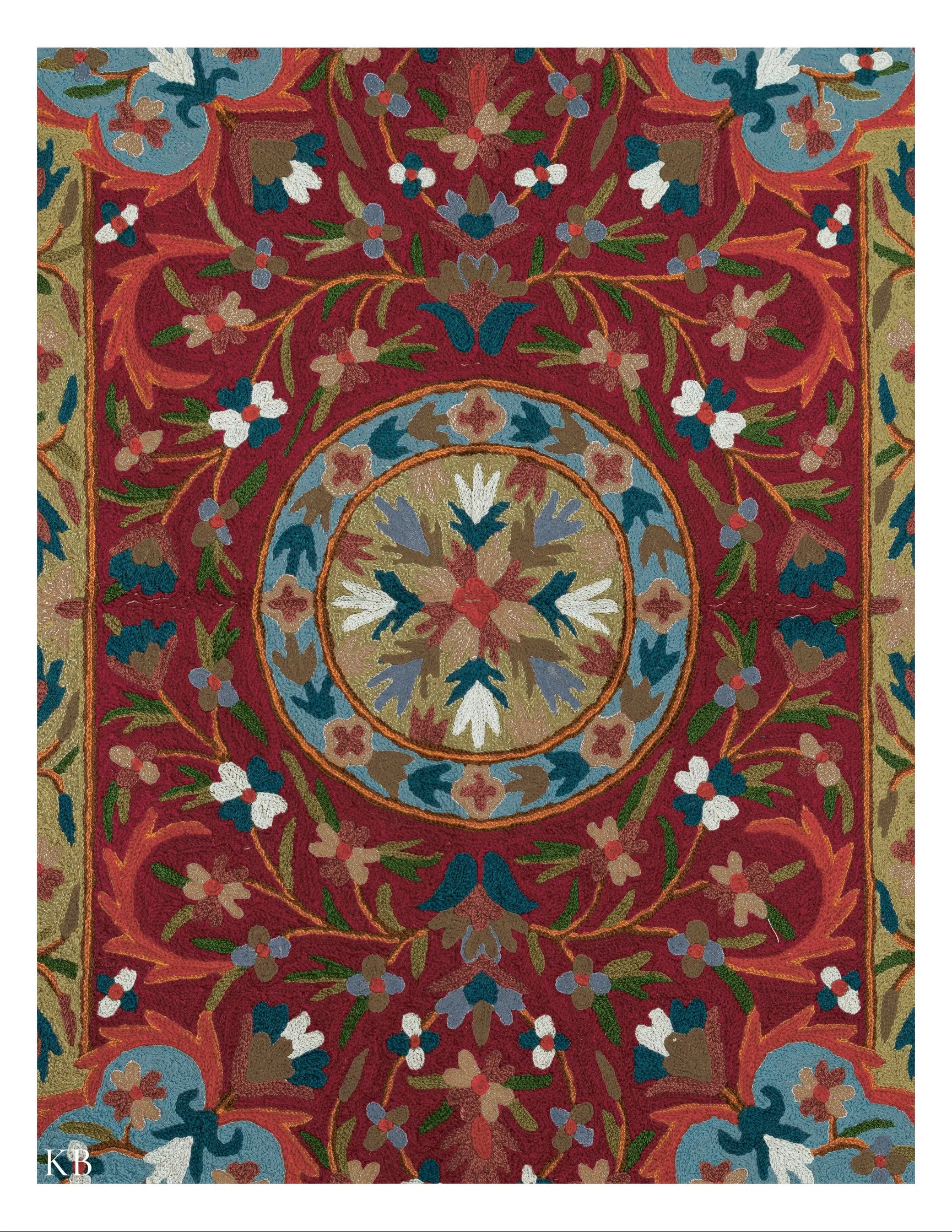 Diwan-e-Khas Classic Edge Kashmiri Rug