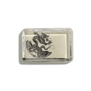 Dragon Black Rectangular Paperweight