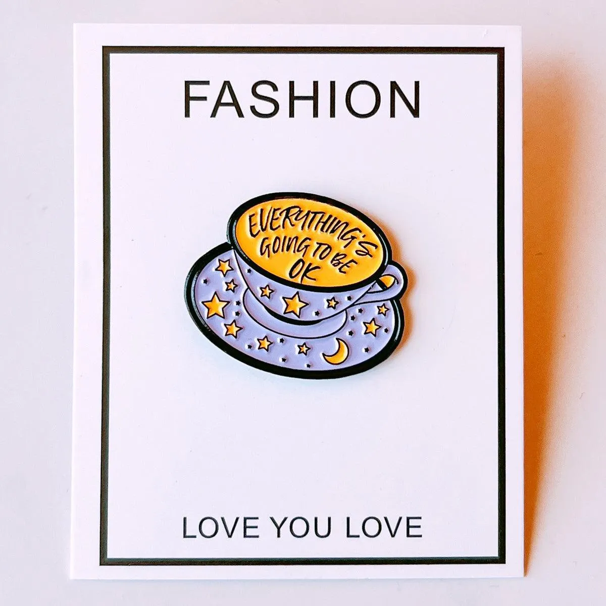 Everything is OK 4 pcs Cloths Jacket Hat Enamel Pins
