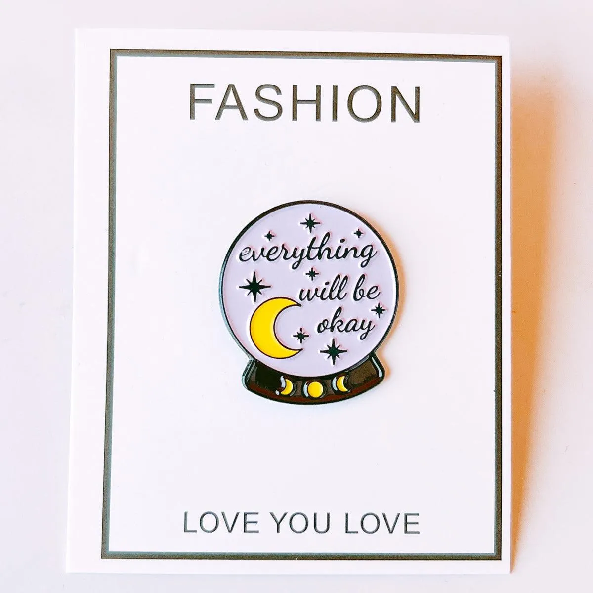 Everything is OK 4 pcs Cloths Jacket Hat Enamel Pins