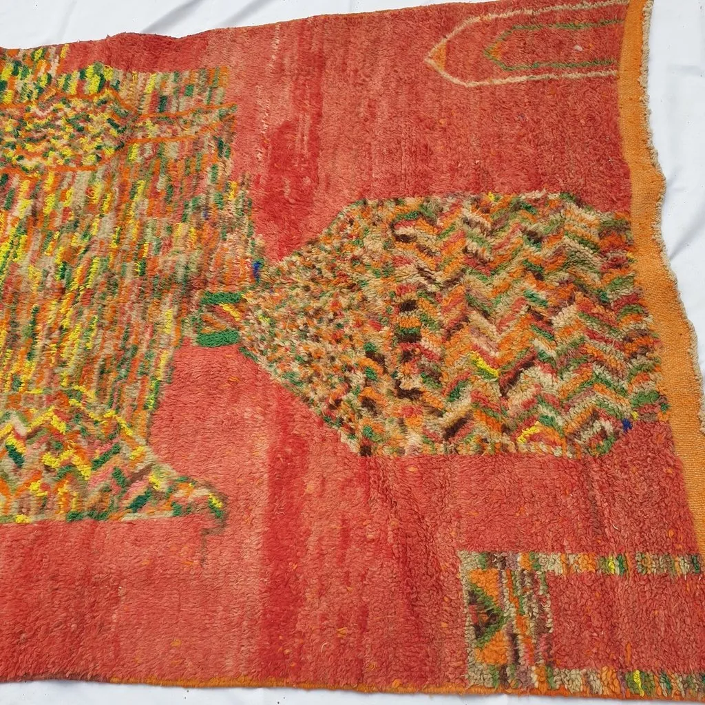 FALTA | 8'5x5 Ft | 2,5x1,5 m | Moroccan Colorful Rug | 100% wool handmade