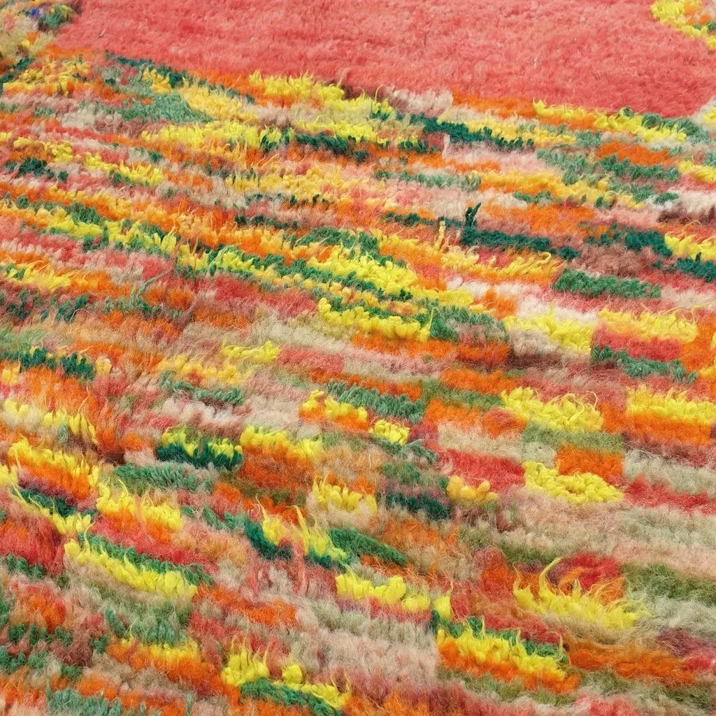 FALTA | 8'5x5 Ft | 2,5x1,5 m | Moroccan Colorful Rug | 100% wool handmade