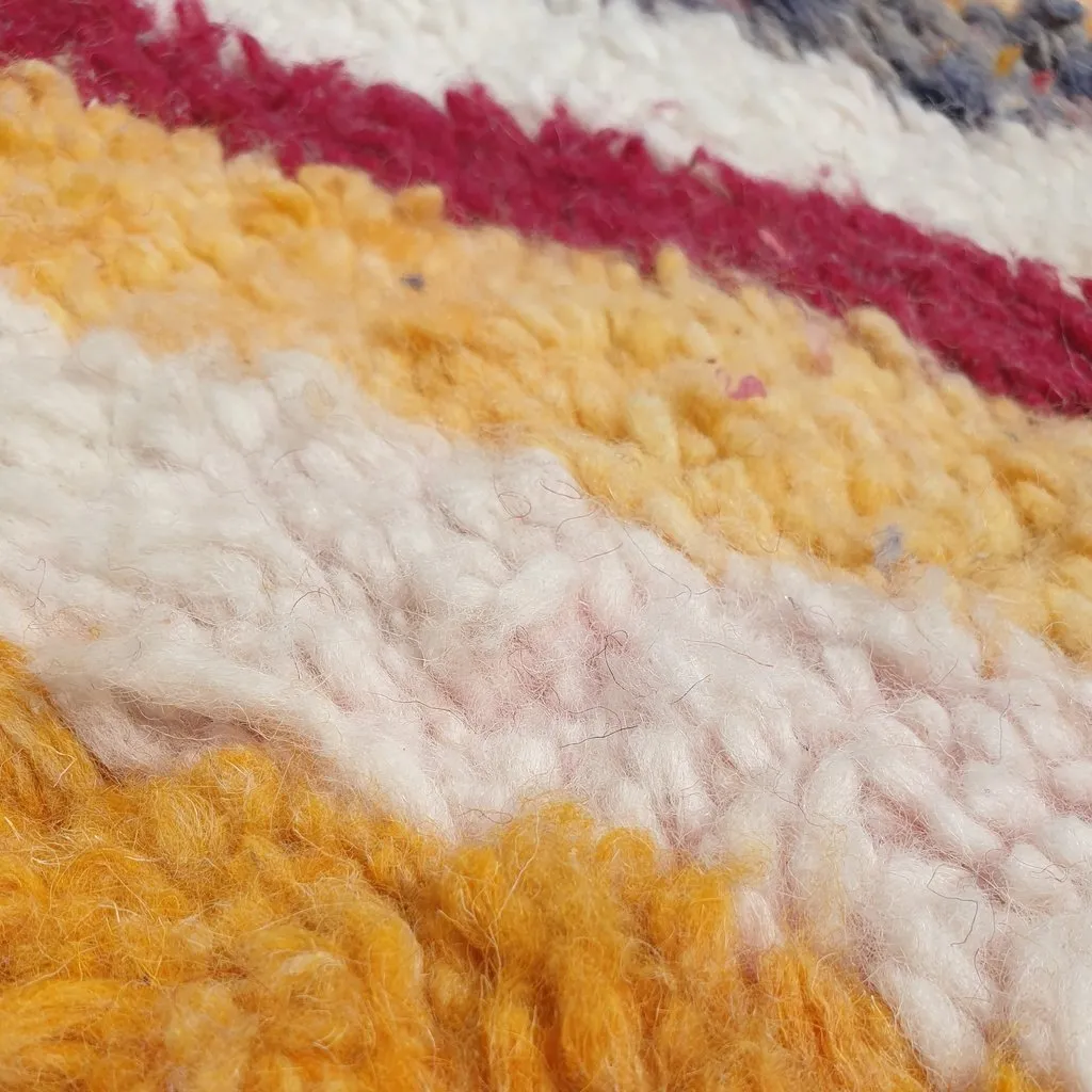 FARMACH | 8x5 Ft | 2,5x1,5 m | Moroccan Colorful Rug | 100% wool handmade