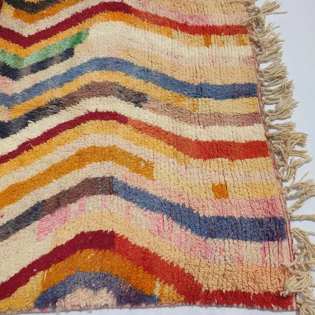 FARMACH | 8x5 Ft | 2,5x1,5 m | Moroccan Colorful Rug | 100% wool handmade