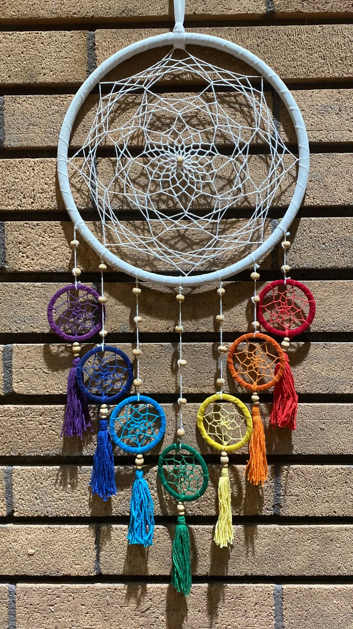 Flower Of Life 7 Chakras Rainbow Dreamcatcher (XL)