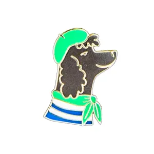 French Poodle Enamel Pin