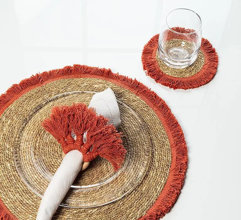 Fringed Coaster (2 Colors)