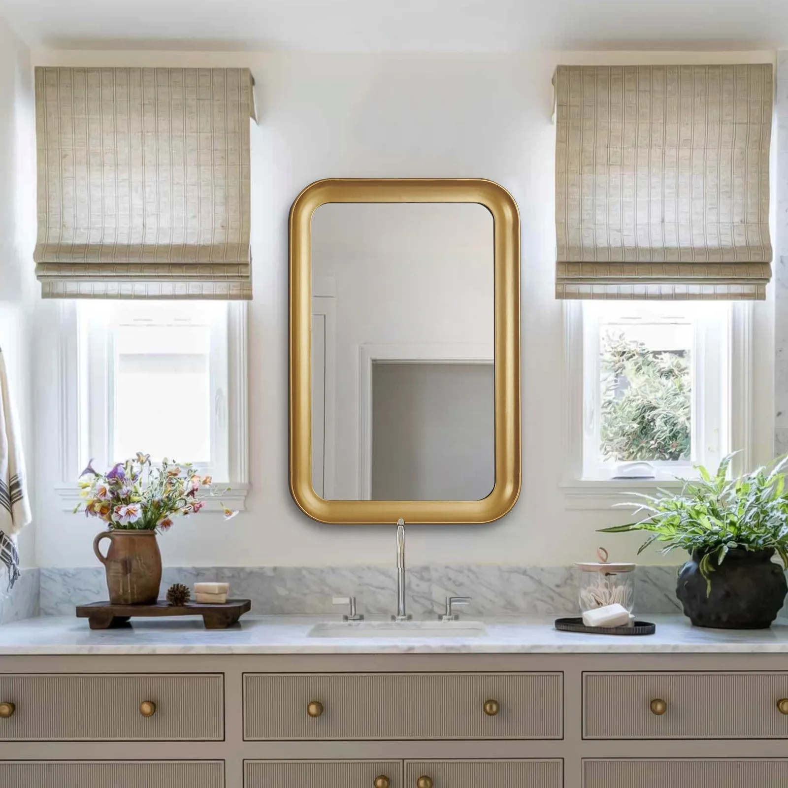 GD016 Gold Framed Mirror
