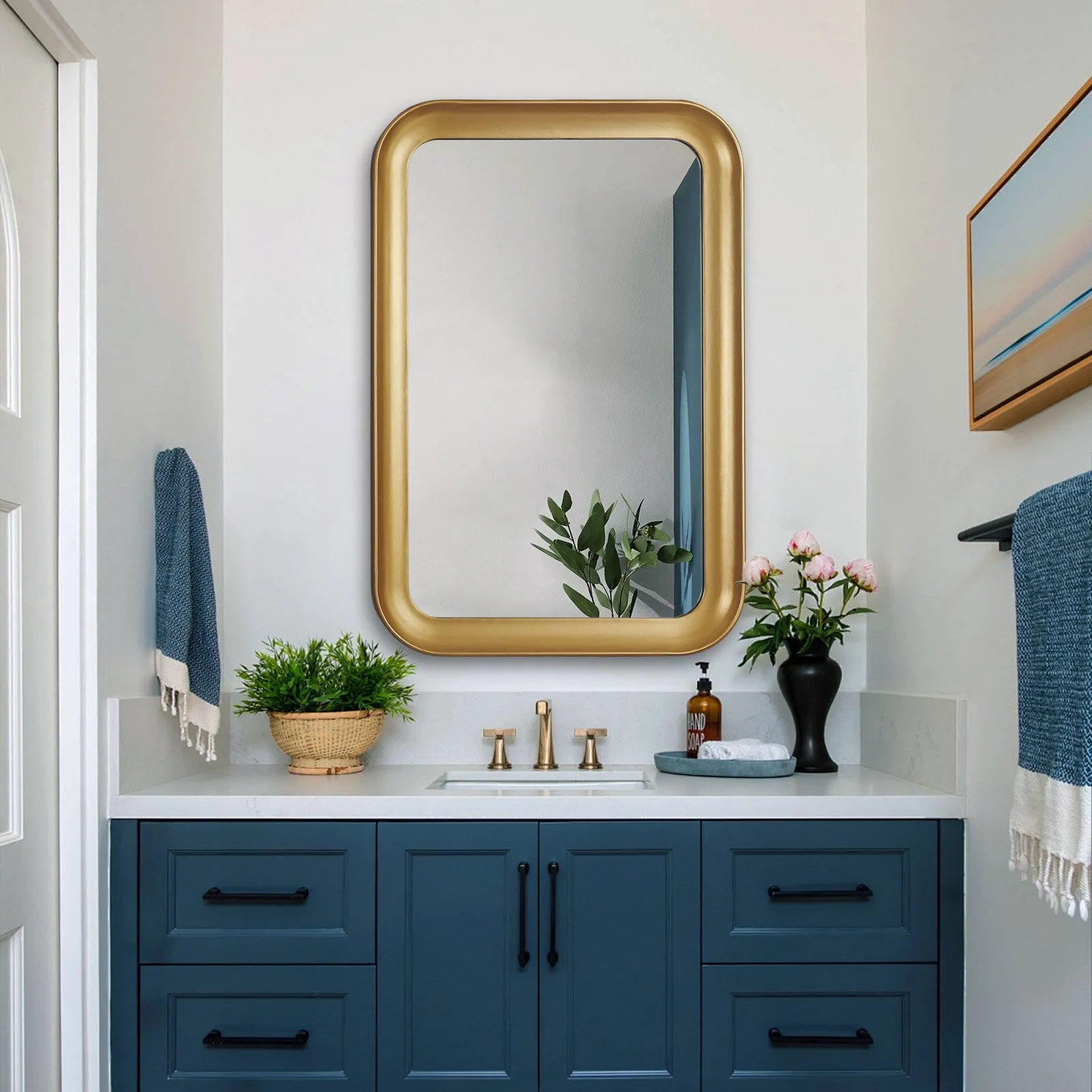 GD016 Gold Framed Mirror