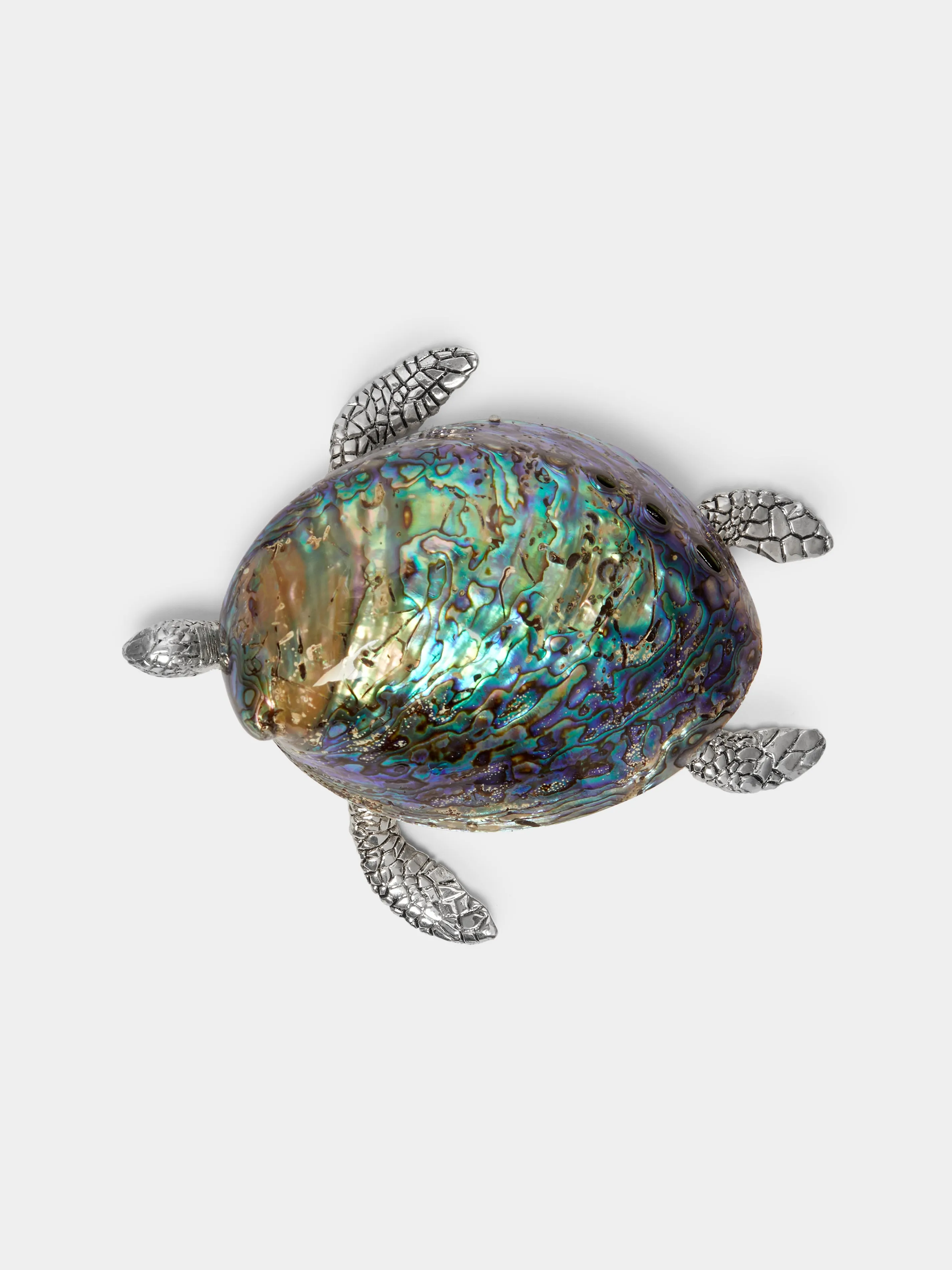 Georgina Silver-Plated and Shell Paperweight