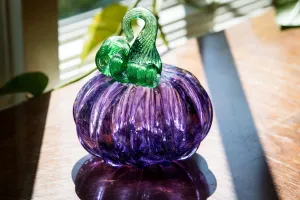 Glass Pumpkins with Infused Cremation Ash