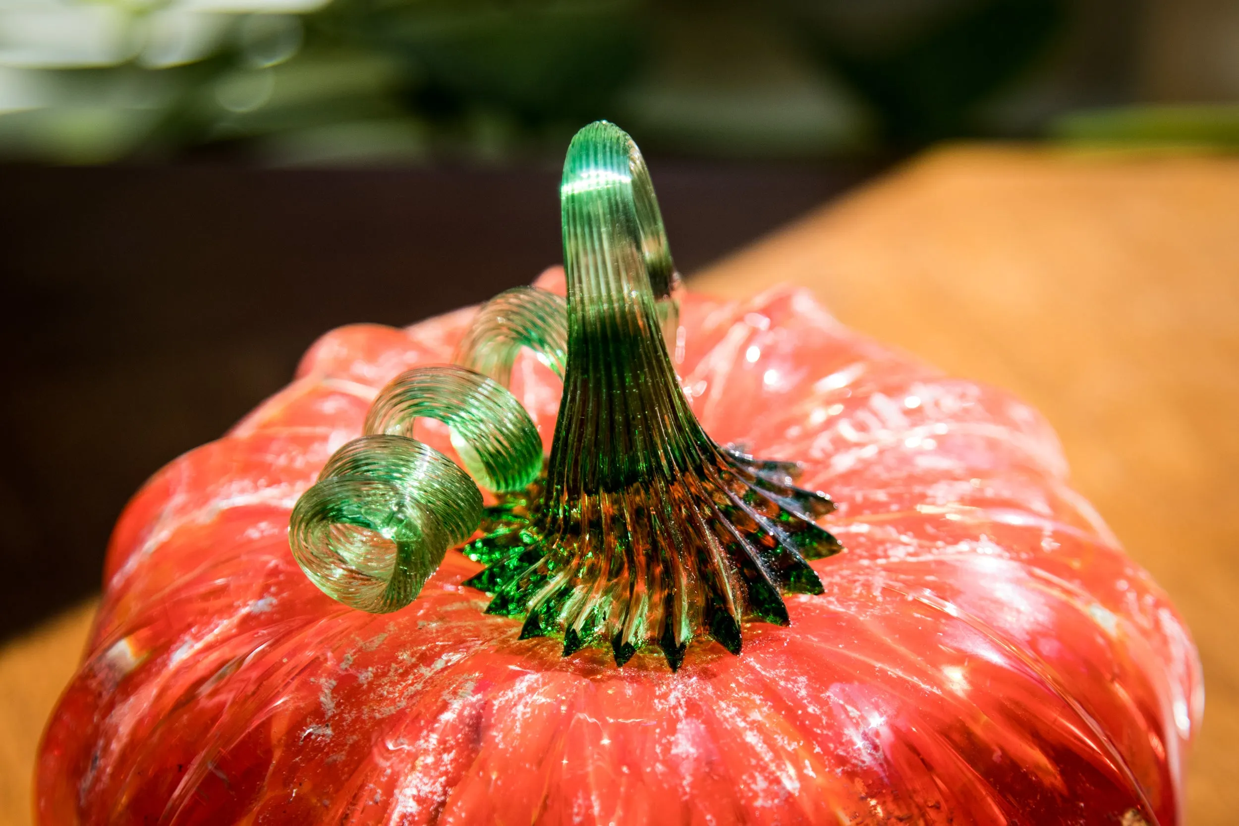 Glass Pumpkins with Infused Cremation Ash