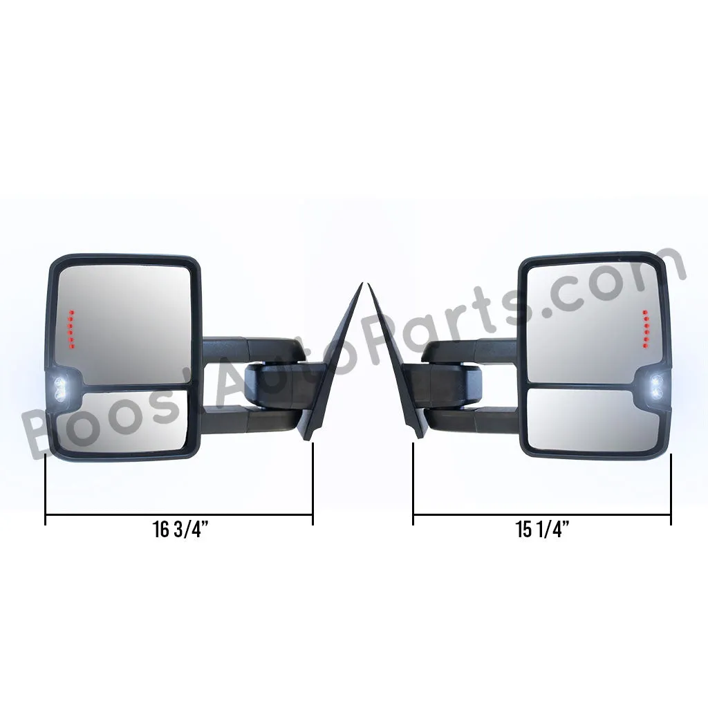 GM Style Dodge Ram 2500/3500 Tow Mirrors (2003-2009) - Style 2