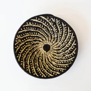 Grass-Woven Basket, Black Vine