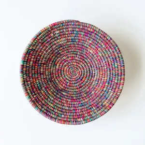 Grass-Woven Basket, Multicolor Sunset