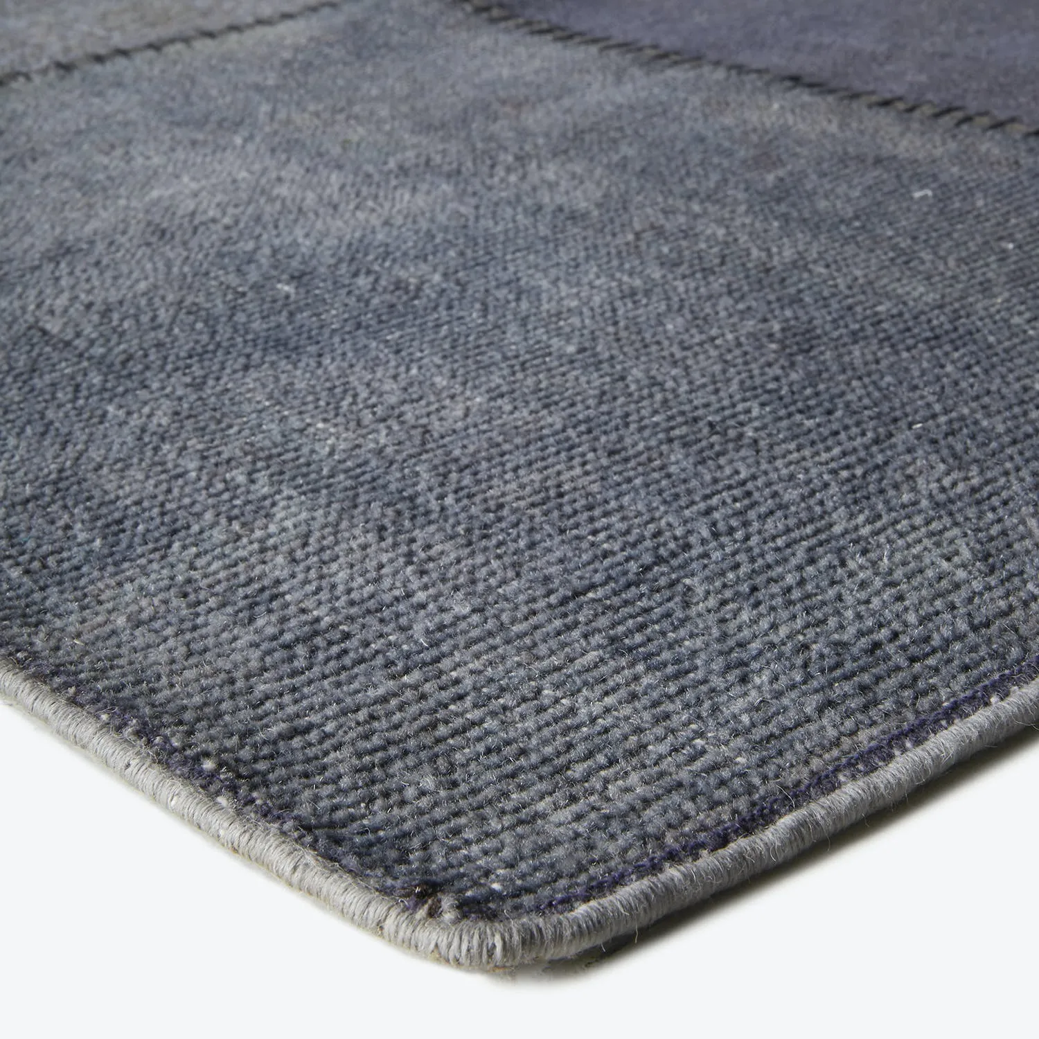 Grey Samsara Patchwork Wool Rug - 8'11" x 12'3"