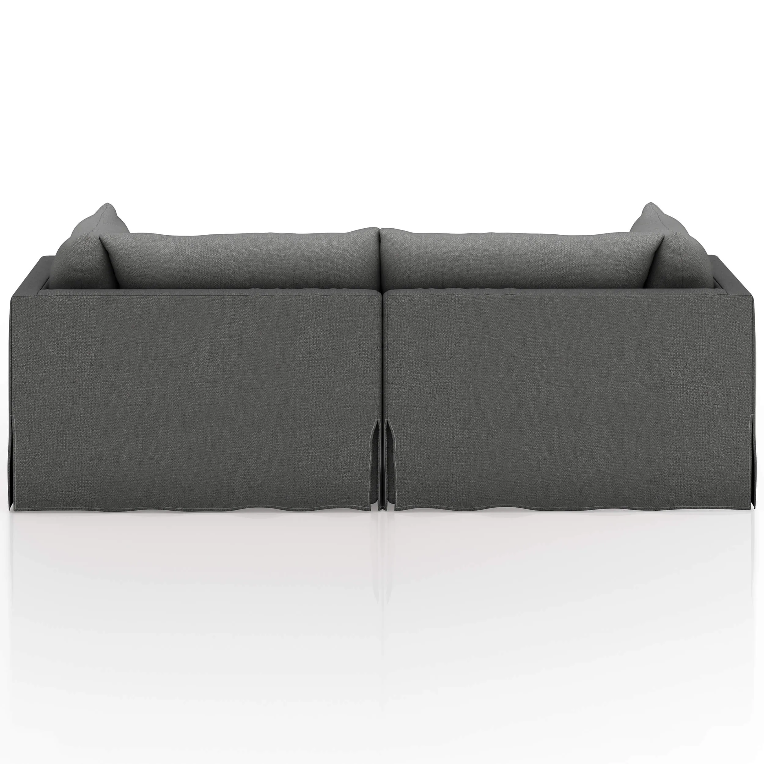 Habitat 87" Double Chaise Sectional, Fallon Charcoal