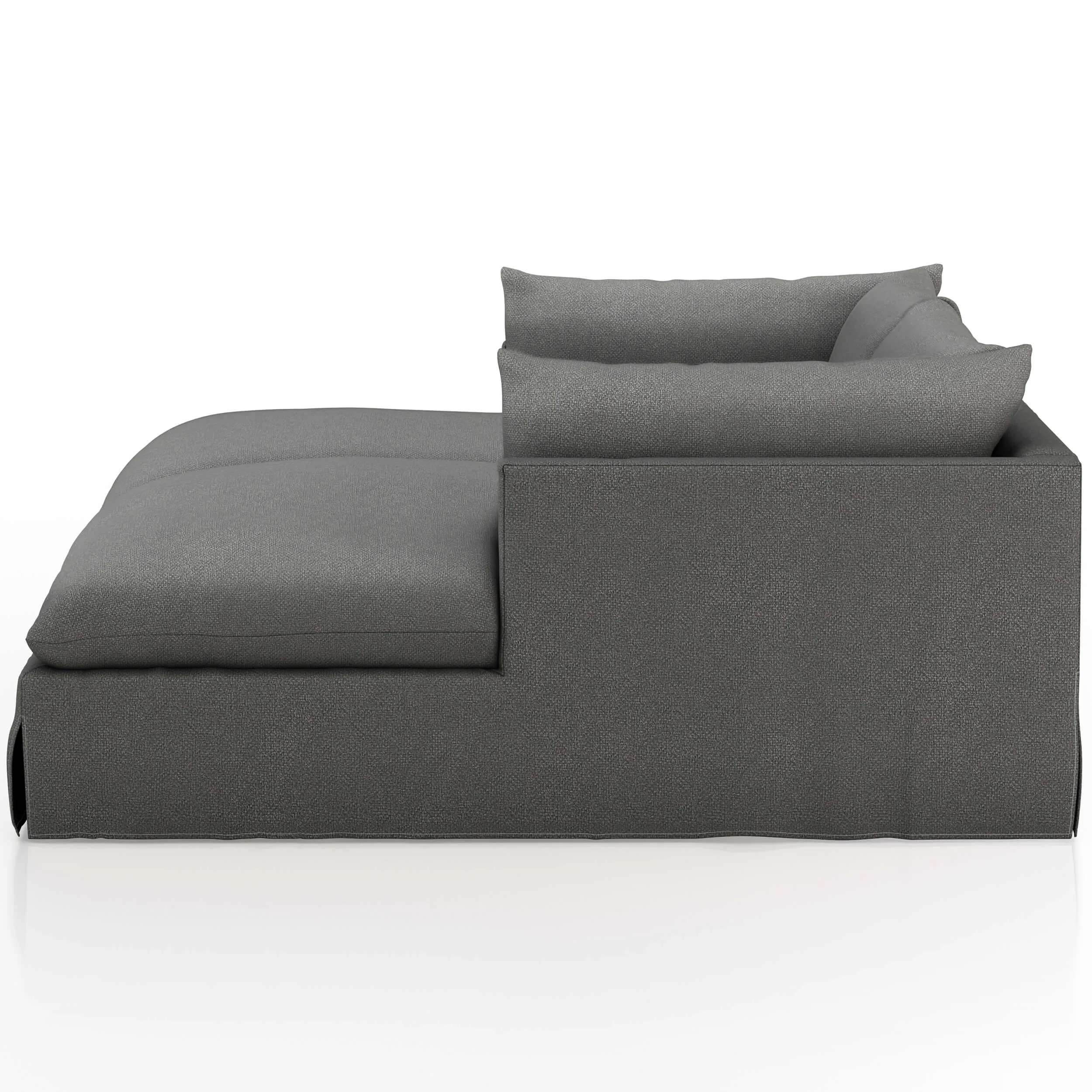 Habitat 87" Double Chaise Sectional, Fallon Charcoal