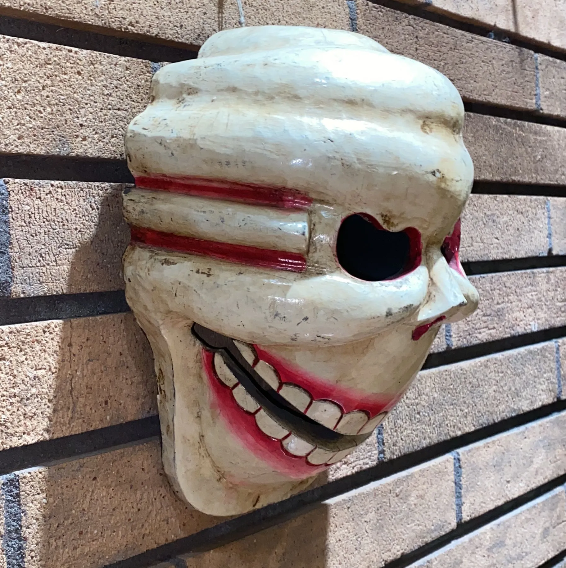 Hanuman Skull Of Impermanence Hand-Carved Wooden Mask (XL)