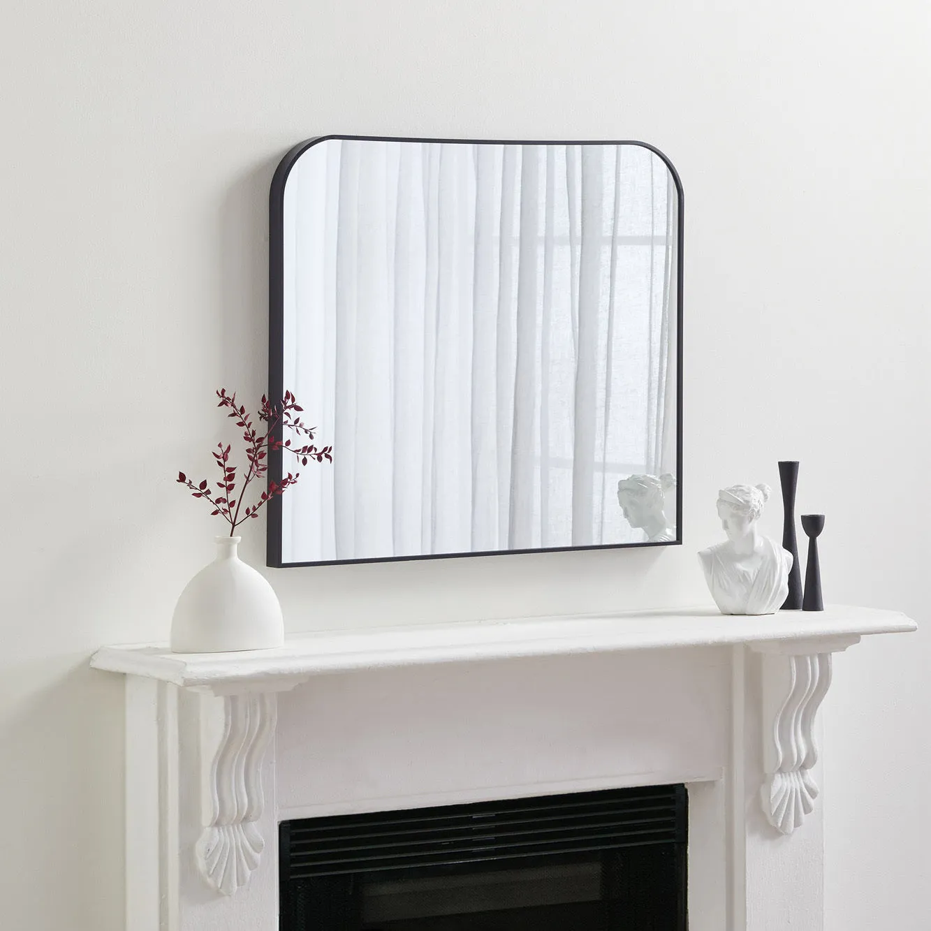 Harlow Curved Aluminium Wall Mirror