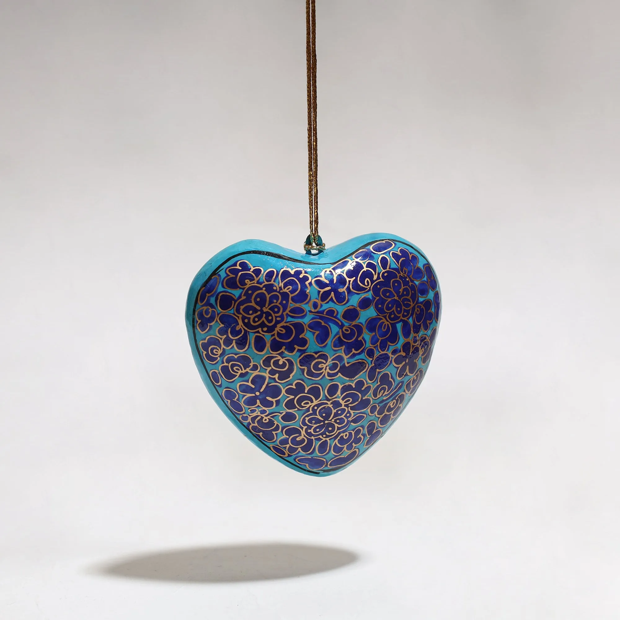 Heart - Kashmir Handpainted Christmas Decor Ornament 63