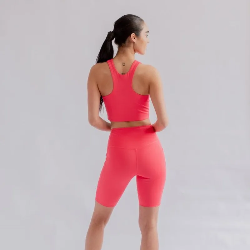 High Rise Bike Short (Geranium)