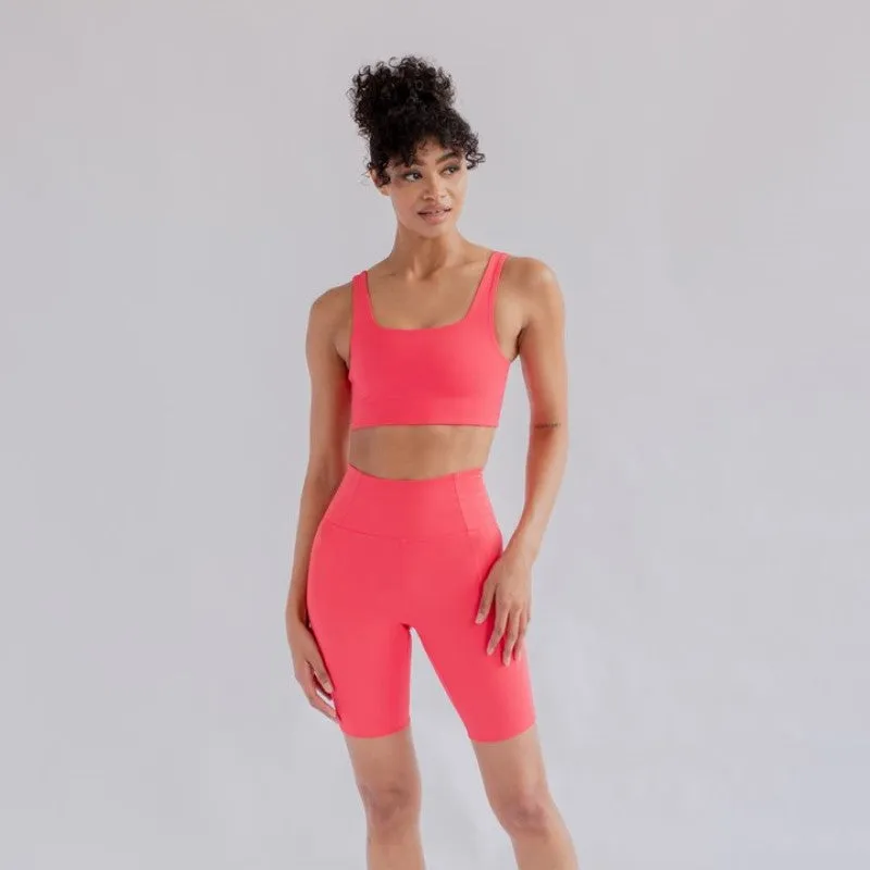 High Rise Bike Short (Geranium)