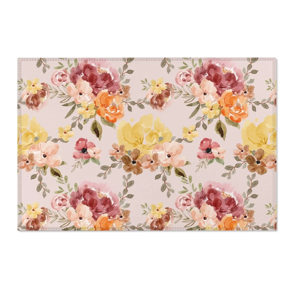Highland Cow Wildflower Nursery Rug