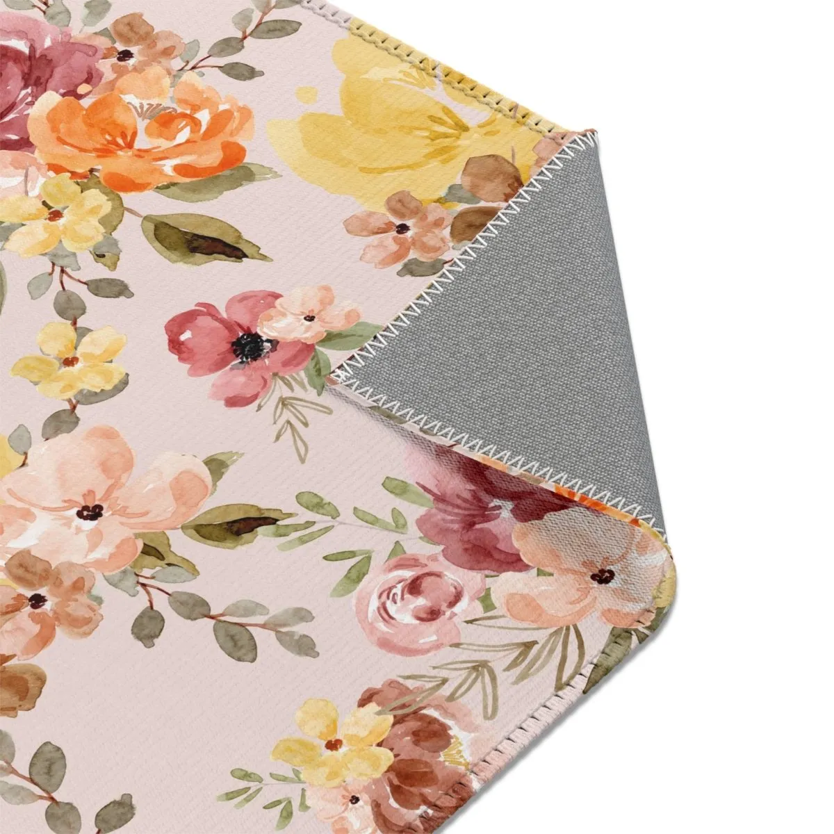 Highland Cow Wildflower Nursery Rug
