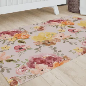 Highland Cow Wildflower Nursery Rug