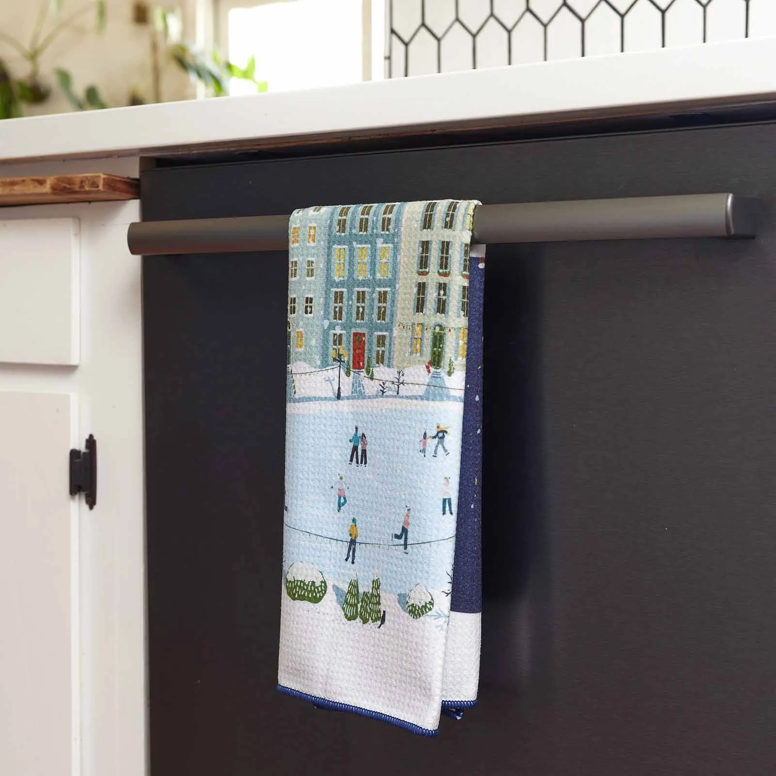 Holiday In The Park Blu Kitchen Tea Towel