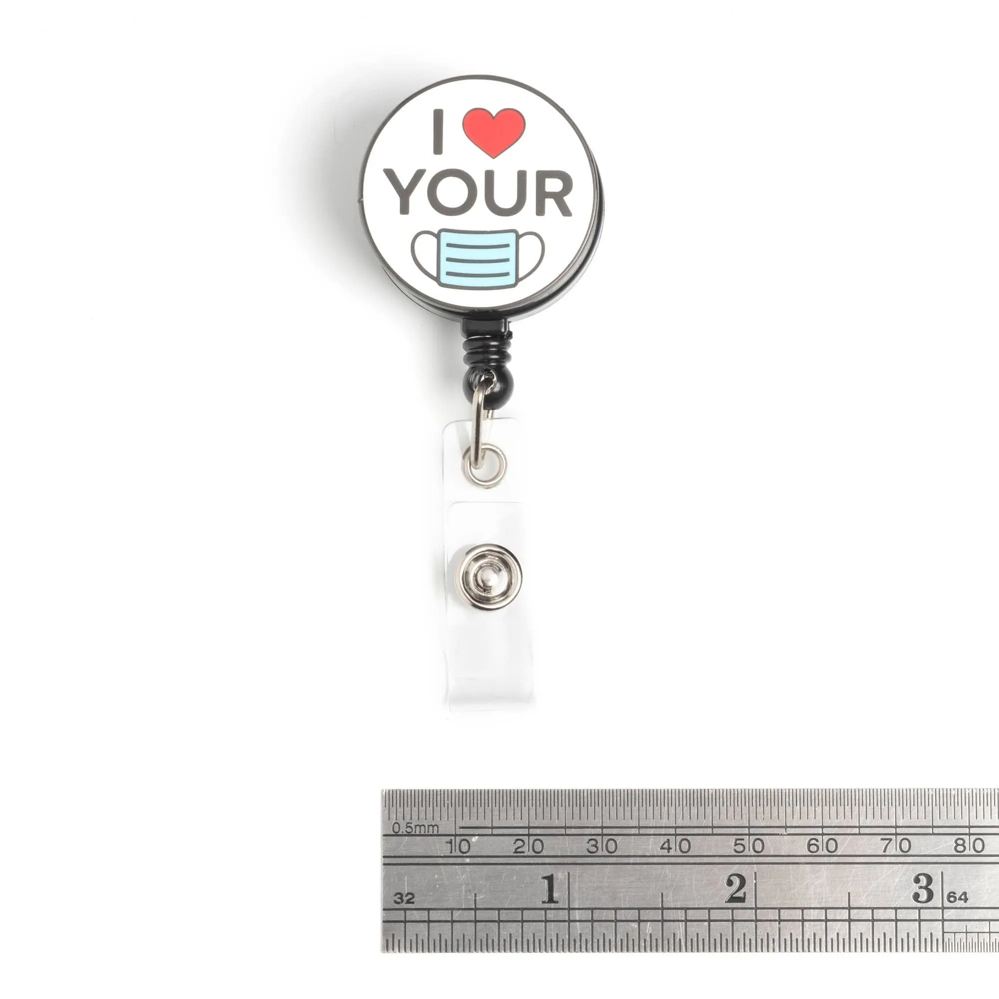 I Love Your Mask Badge Reel