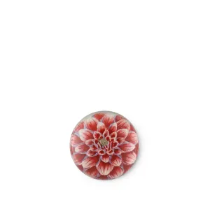 John Derian Dark Pink Dahlia Paperweight, 9cm