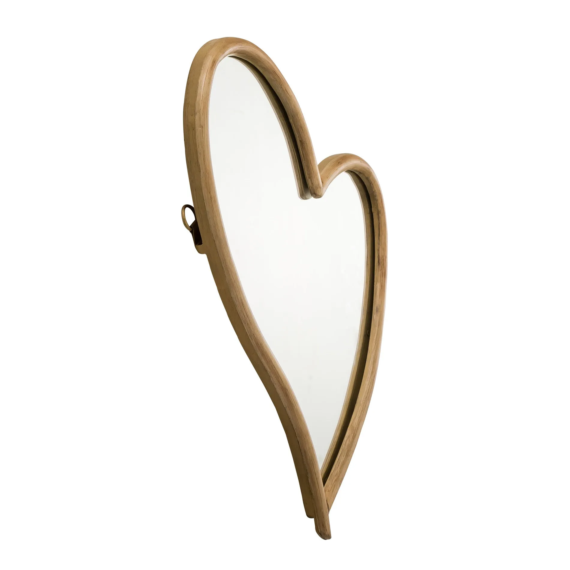 Kids' Heart Rattan Wall Mirror