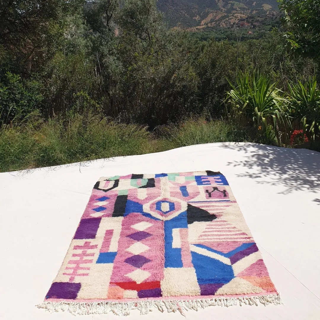 Koulia - Moroccan Rug 5x7 Boujad Berber | Authentic Berber Living room & Bedroom Rug | 5'15x7'74 Ft | 157x236 cm