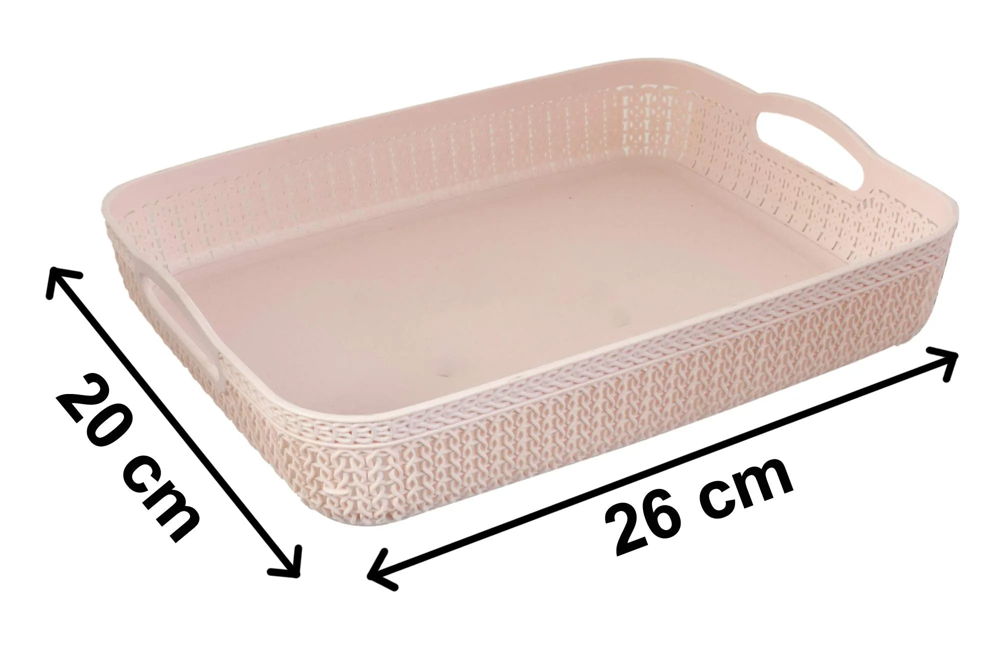 Kuber Industries Q-4 Unbreakable Plastic Multipurpose Large Size Net Storage Basket for Office, Kitchen,Bathroom with Handle (Assorted), Rectangular