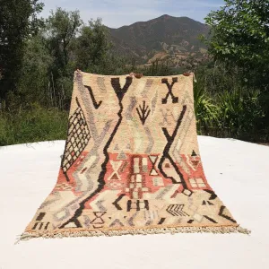 Labla - Moroccan Rug 5x8 Boujad Berber | Authentic Berber Living room & Bedroom Rug | 4'92x8'07 Ft | 150x246 cm