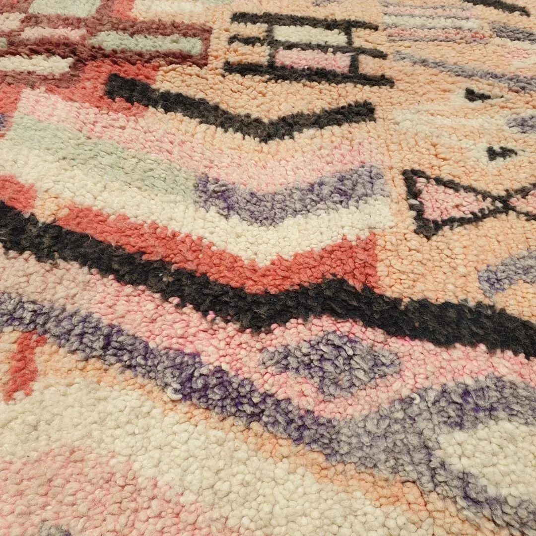 Labla - Moroccan Rug 5x8 Boujad Berber | Authentic Berber Living room & Bedroom Rug | 4'92x8'07 Ft | 150x246 cm