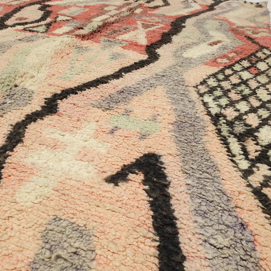 Labla - Moroccan Rug 5x8 Boujad Berber | Authentic Berber Living room & Bedroom Rug | 4'92x8'07 Ft | 150x246 cm