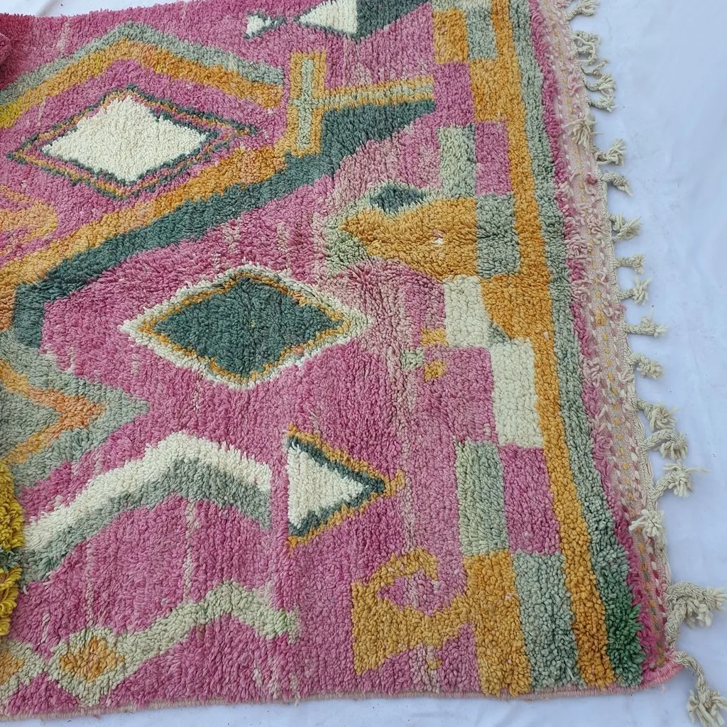 LAKT | 9'5x6'4 Ft | 3x2 m | Moroccan Colorful Rug | 100% wool handmade