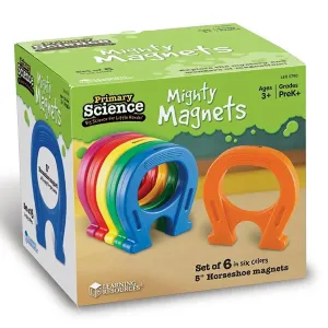 Learning Resources - Primary Science Mighty Magnets, Set of 6