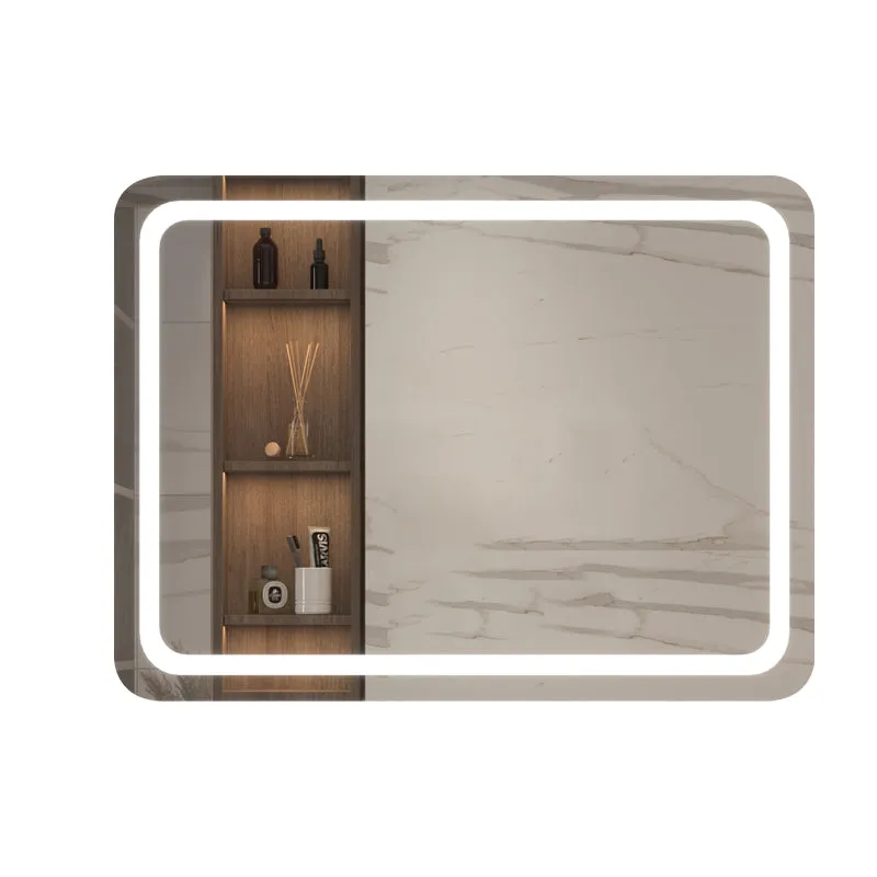 LED Single Bathroom Vanity Mirror in Polished Crystal Bathroom Vanity LED Mirror for Bathroom Wall Smart Lighted Vanity Mirrors 23" x 31"