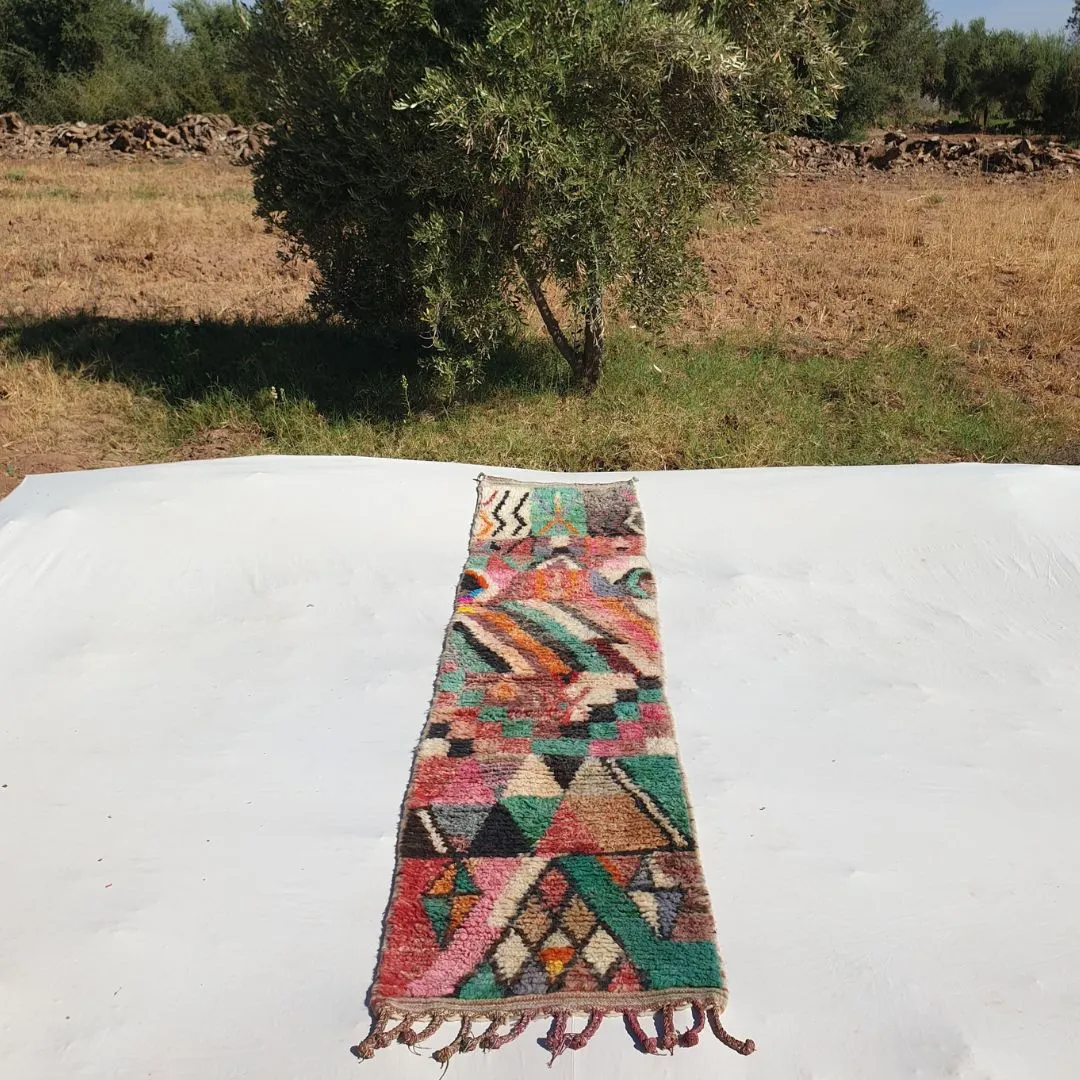 Lfina Runner | Boujad Moroccan Hallway Runner | 2'23x10' ft | 68x304 cm